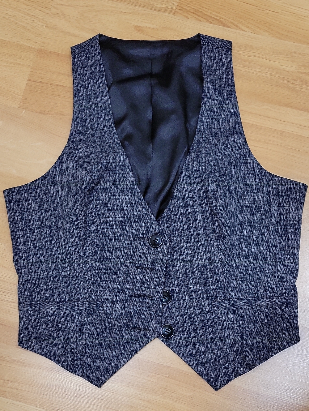 Men's Grey Plaid Dress Vest - Classic Tailored Waistcoat